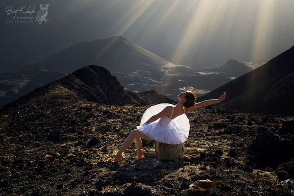 Immer noch Abends am Krater-Rand ...