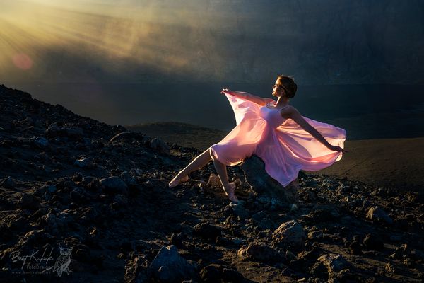 Immer noch Abends an den Ausbruchs-Kratern