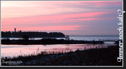 Immer noch kalt? Abendstimmung an der Flensburger Förde.