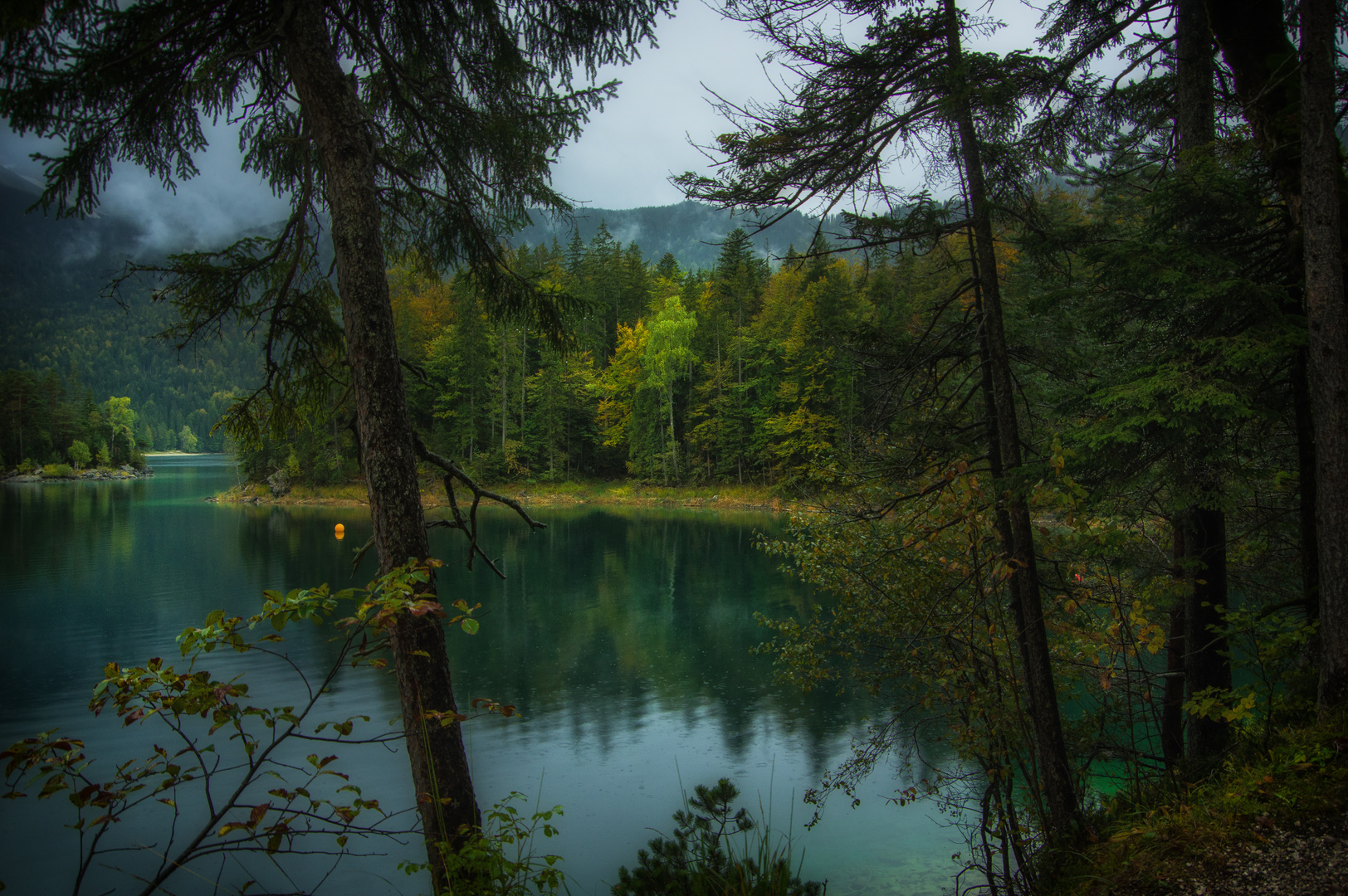 ...immer noch Regen am Eibsee..