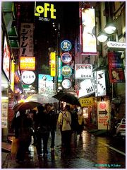 immer noch Regen in Shibuya