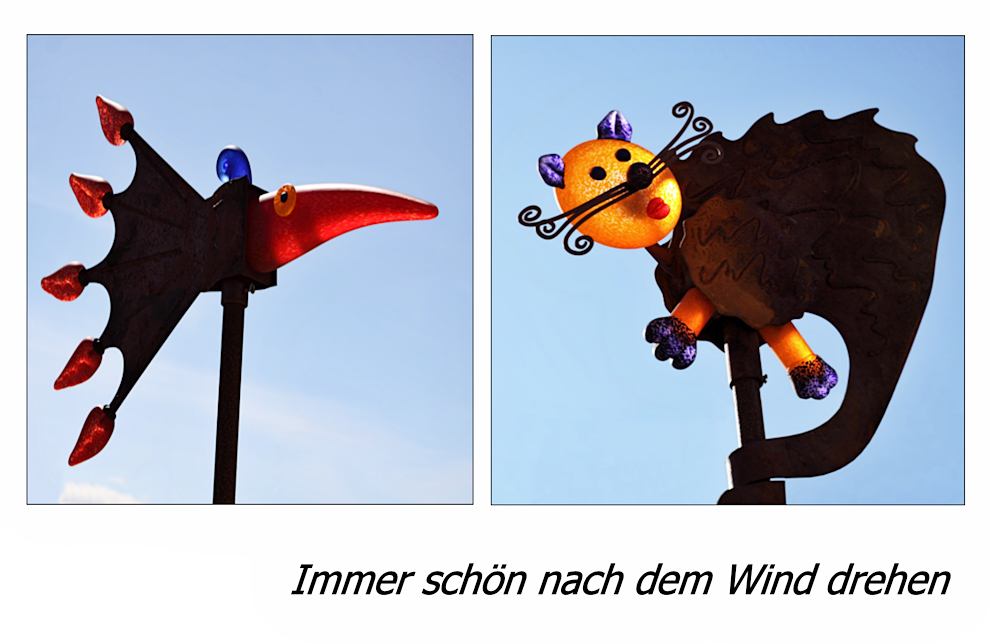 Immer schön nach dem Wind drehen