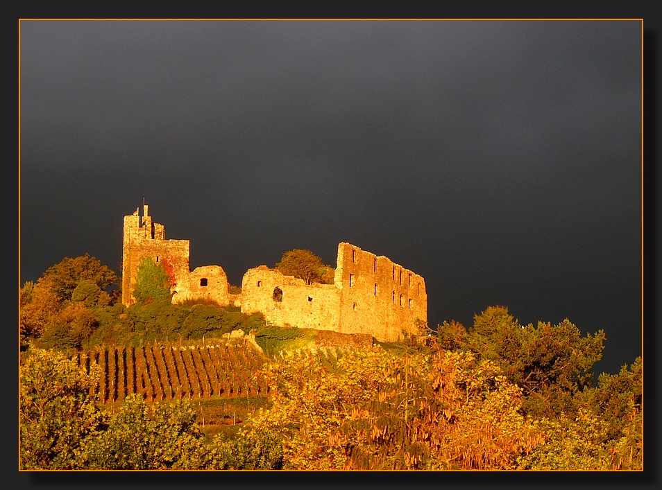 Immer wieder ein Bild wert: die Staufener Burg