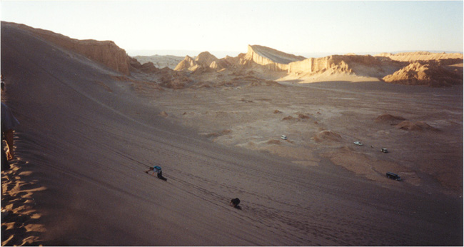 immer wieder gibt der Sand nach