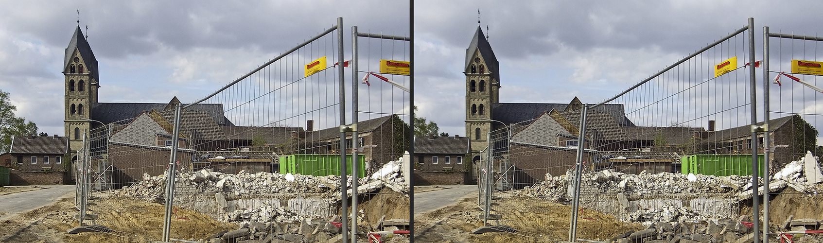 Immerath Dom - heute beginnt der Abriss (3D)