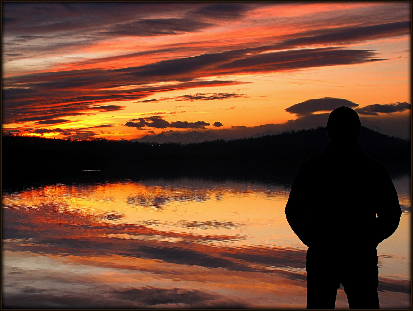 Immerso nel tramonto