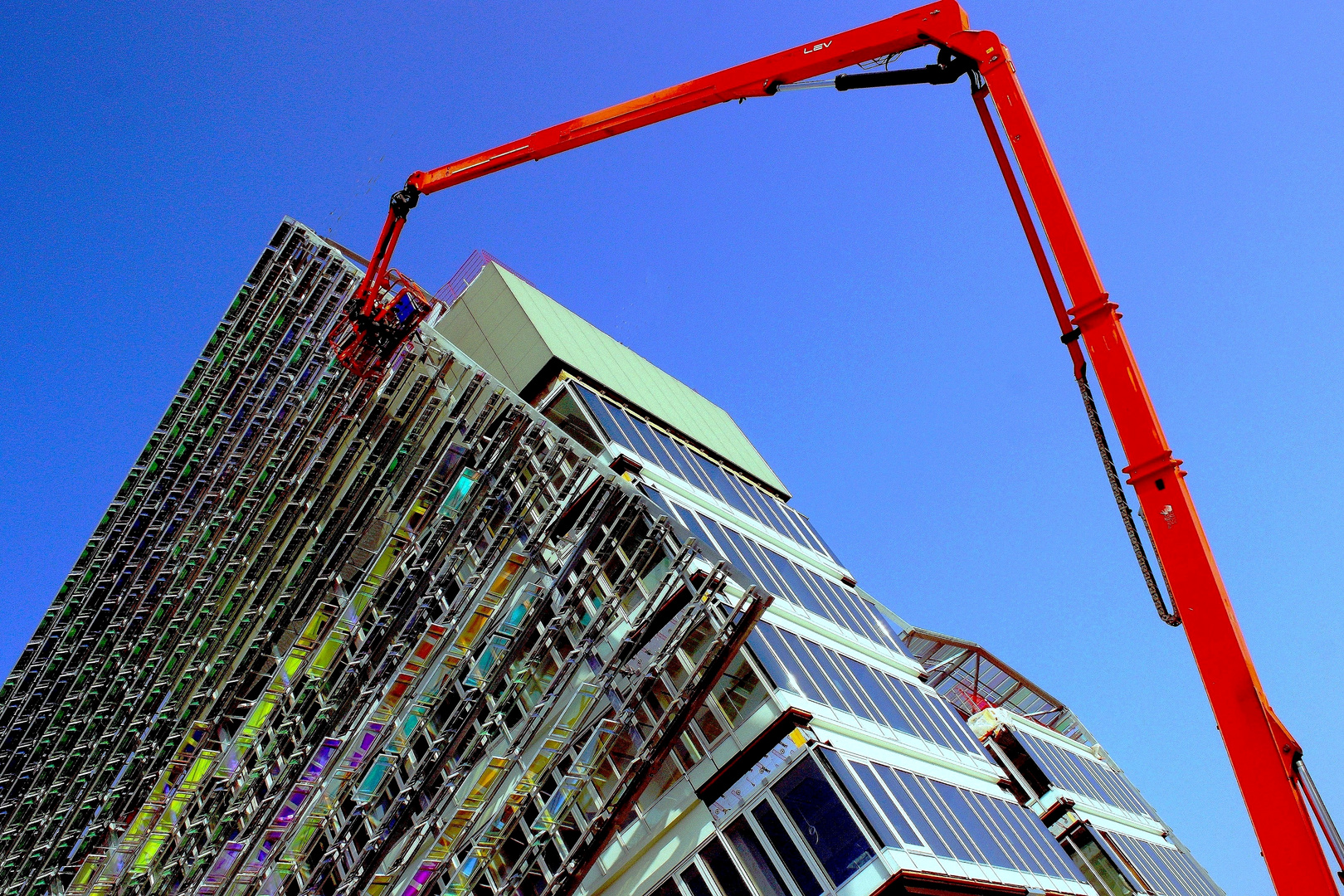 Immeuble de grande envergure en construction à Rouen