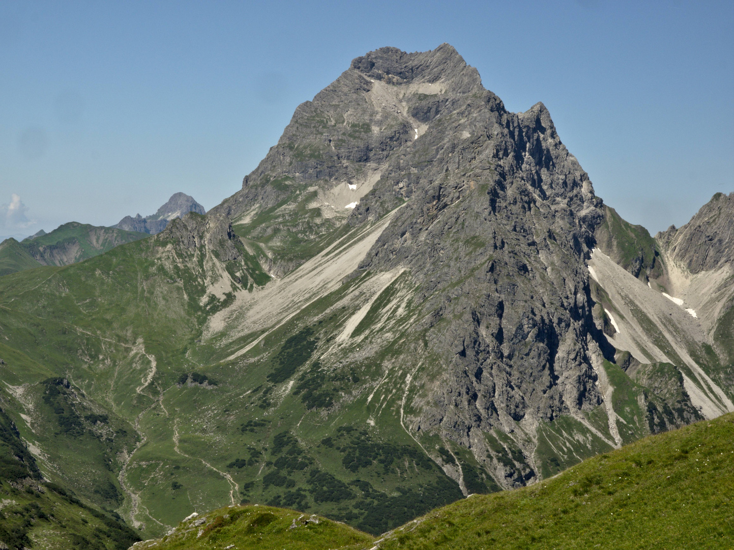 Imposanter Widderstein über dem Gemsteltal