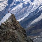 Imposantes Matterhorn mit Bergsteiger