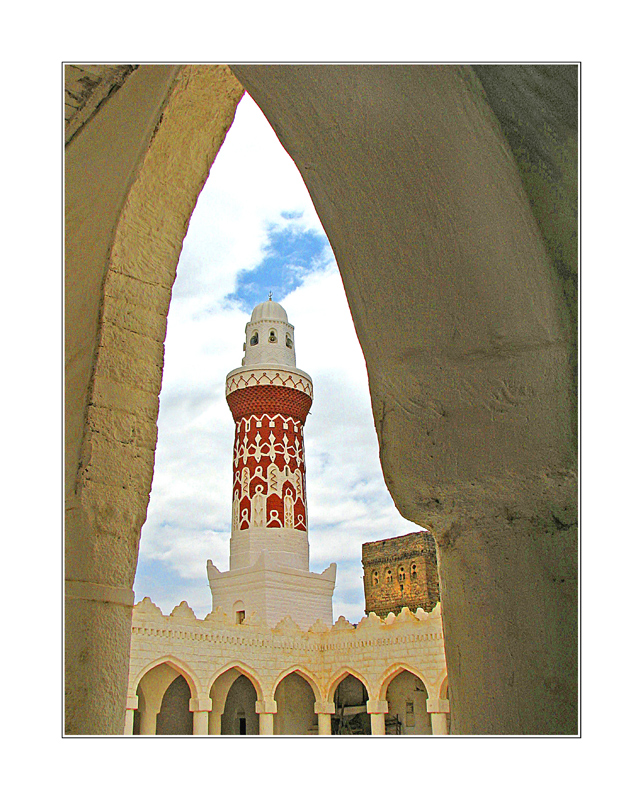 Imposantes Minarett