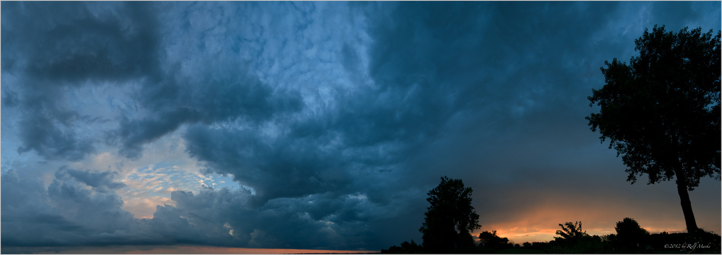 Imposantes Wolkenspiel