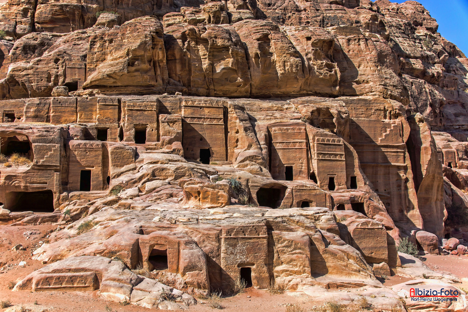 Impression aus der Felsenstadt Petra in Jordanien