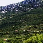 Impression Dalmatien und im Hintergrund die Berge