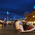 Impression de la Place Massena en fin d’heure bleue