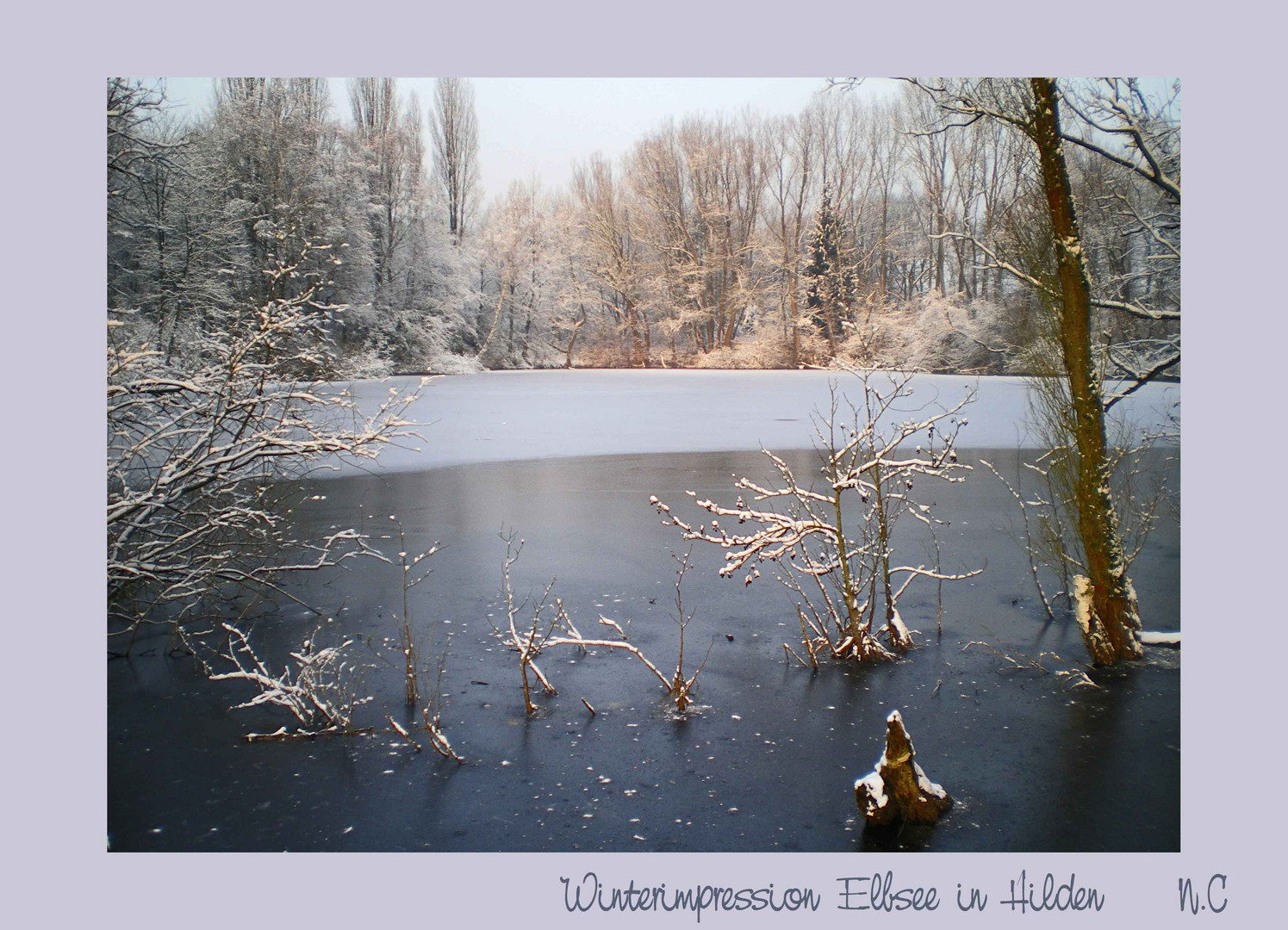 Impression im Winter vom Elbsee