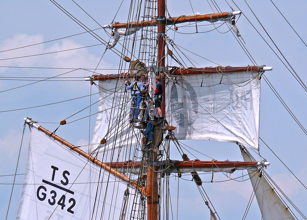 Impression Kieler Woche 2014 ...... nur nicht drängeln ....