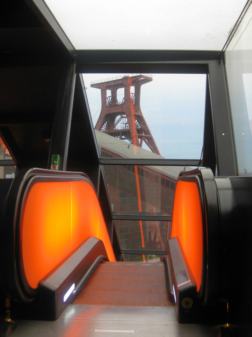 Impressionen auf Zollverein, Essen, Blick auf den " Doppelbock".