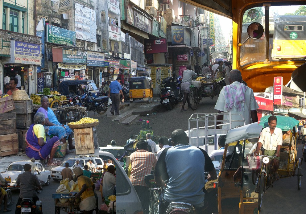 Impressionen aus Chennai (früher Madras) in Indien