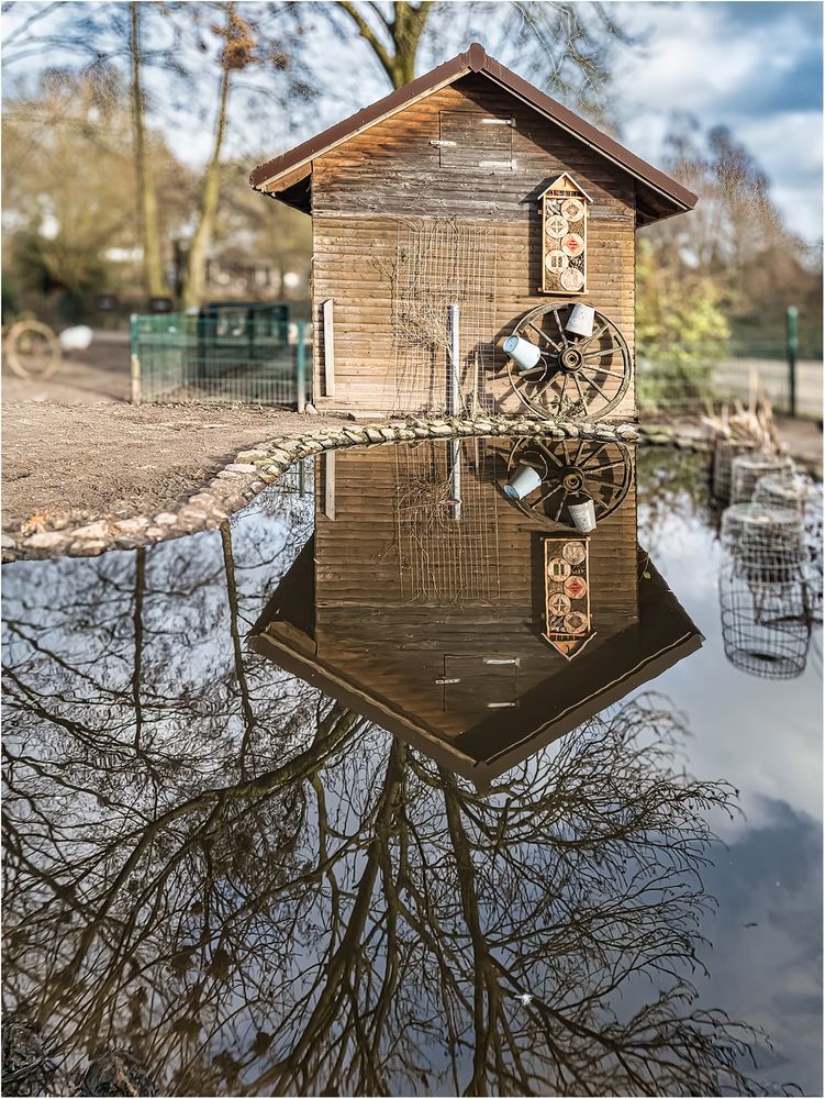Impressionen aus dem Tierpark..... Foto & Bild nature, hütte, teich