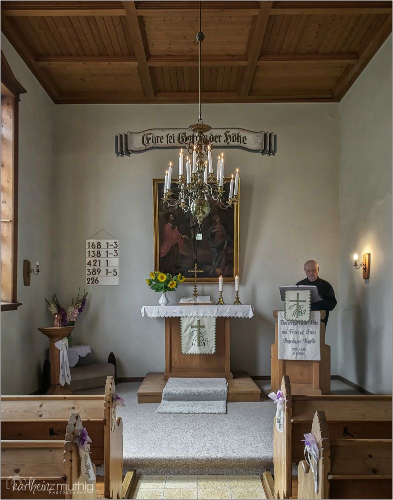*** Impressionen aus der Johannes-Bugenhagen-Kapelle in Wohlenhausen ***