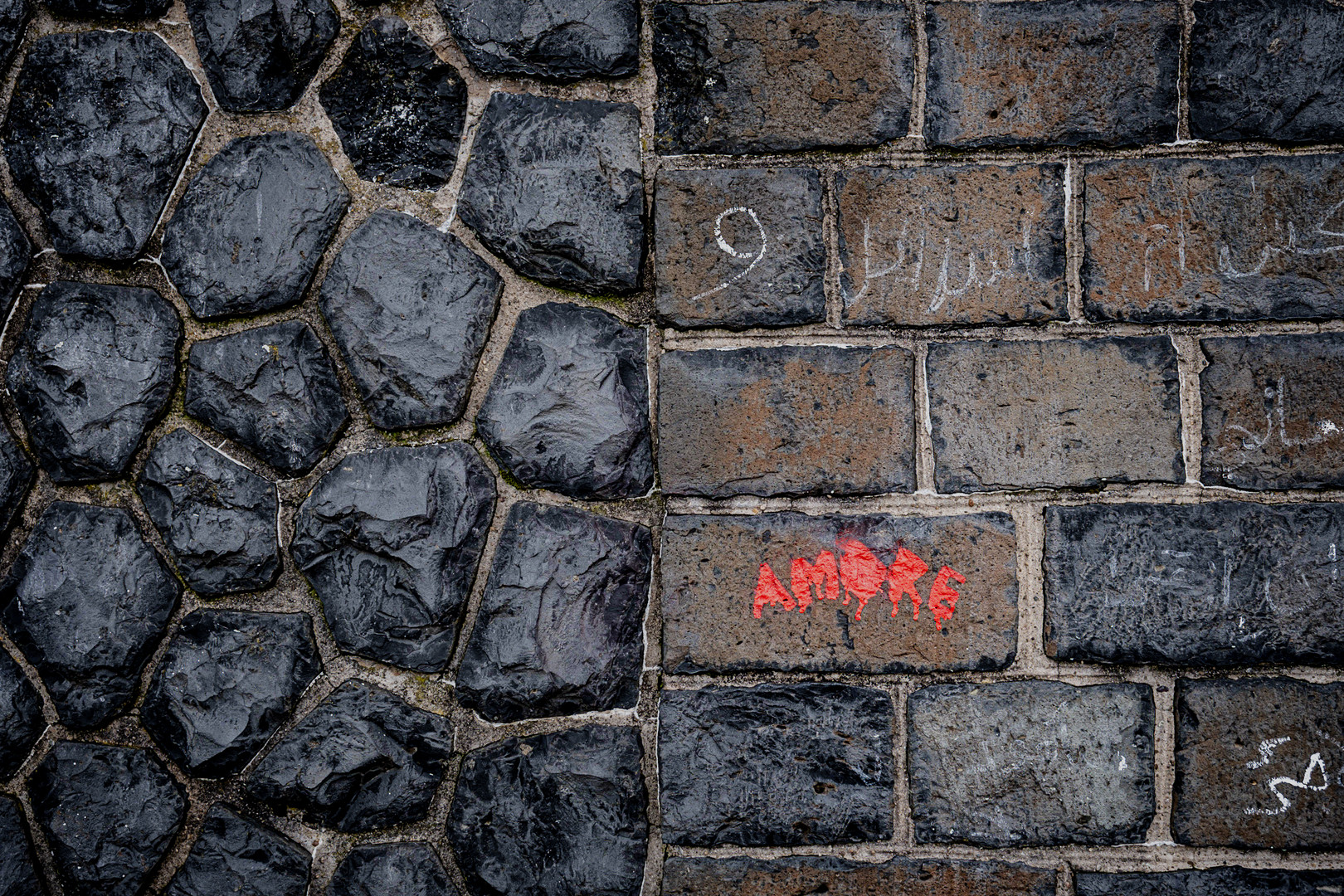 Impressionen eine Mauer