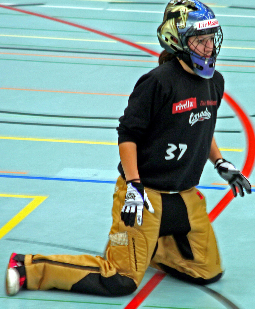 Impressionen einer Unihockey Torfrau 06