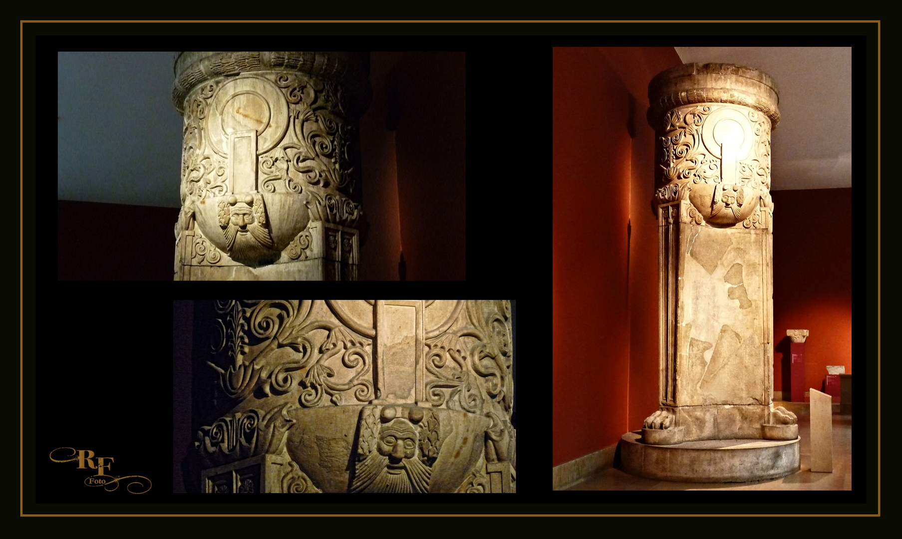 Impressionen im Pergamonmuseum - Ansichten ein Säule um 100 n. Chr.