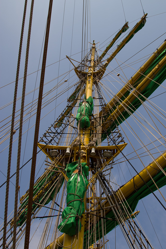 Impressionen Sail 2015 - Bremerhaven (Alexander von Humboldt II - Schiffsmast)