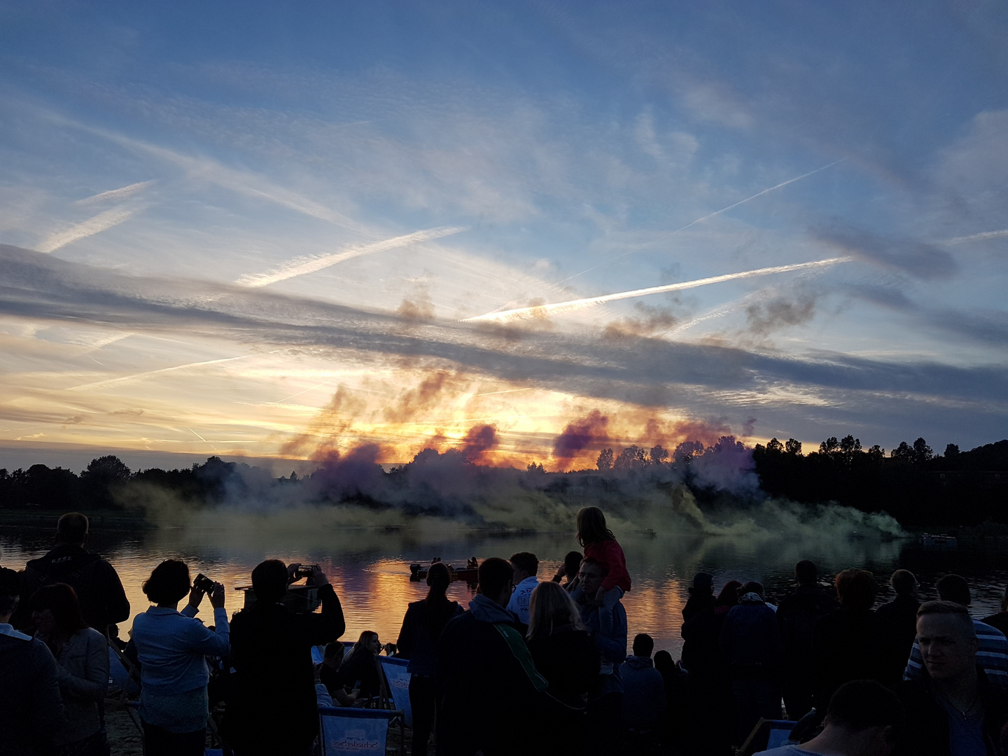 Impressionen Schieder-See in Flammen