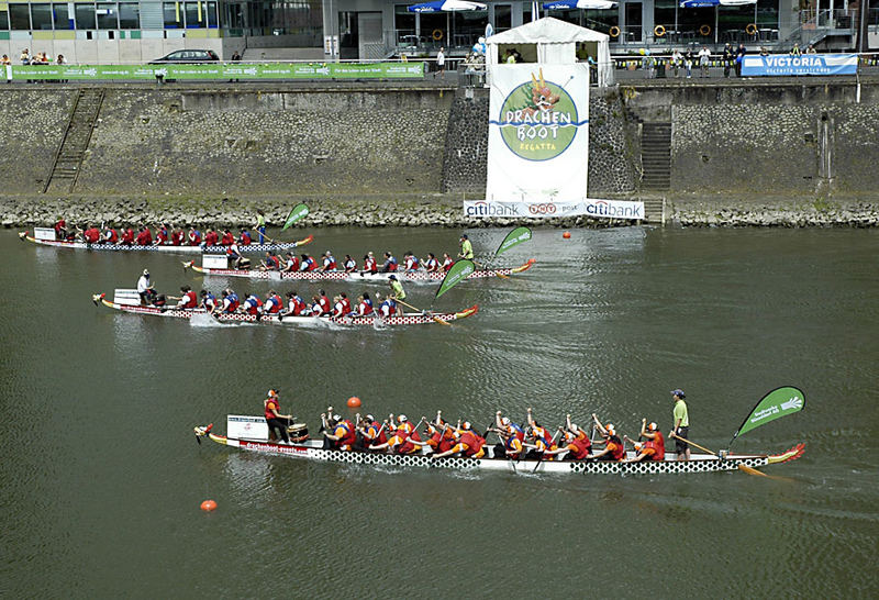 Impressionen vom Drachenbootrennen in Düsseldorf am 16.06.2007