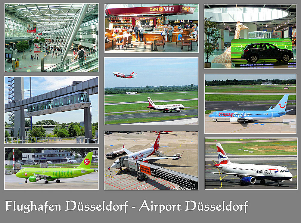 Impressionen vom Flughafen in Düsseldorf