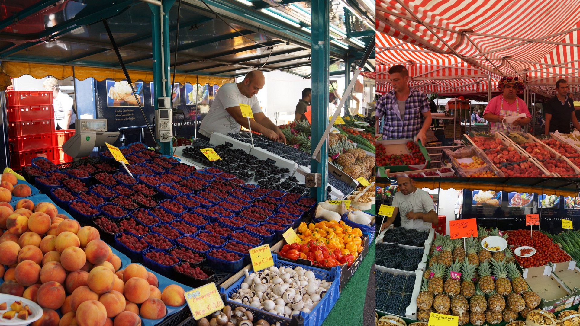 Impressionen vom Markt auf dem Winterfeldtplatz in Schöneberg