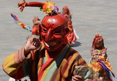 Impressionen vom Maskenfest in Thimphu X