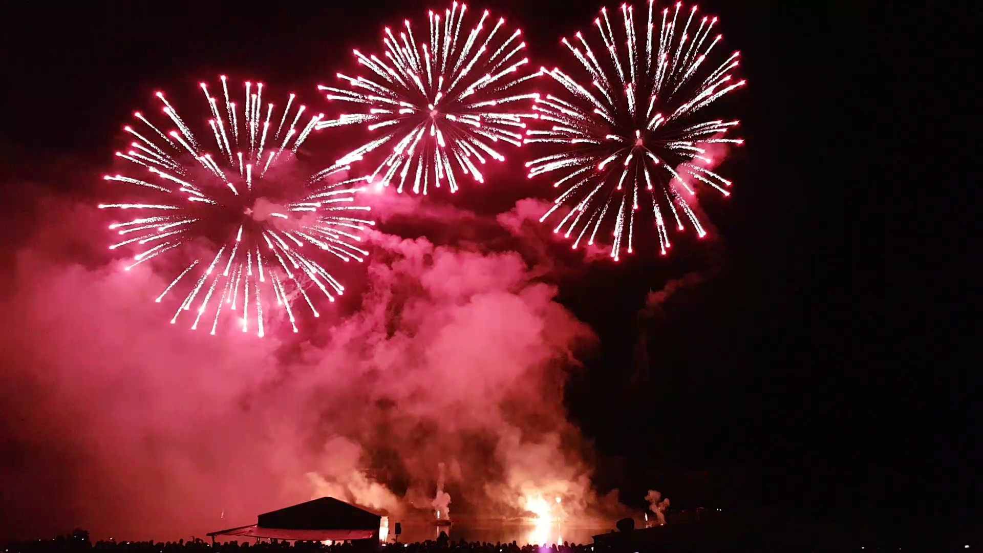 Impressionen vom Schieder-See in Flammen