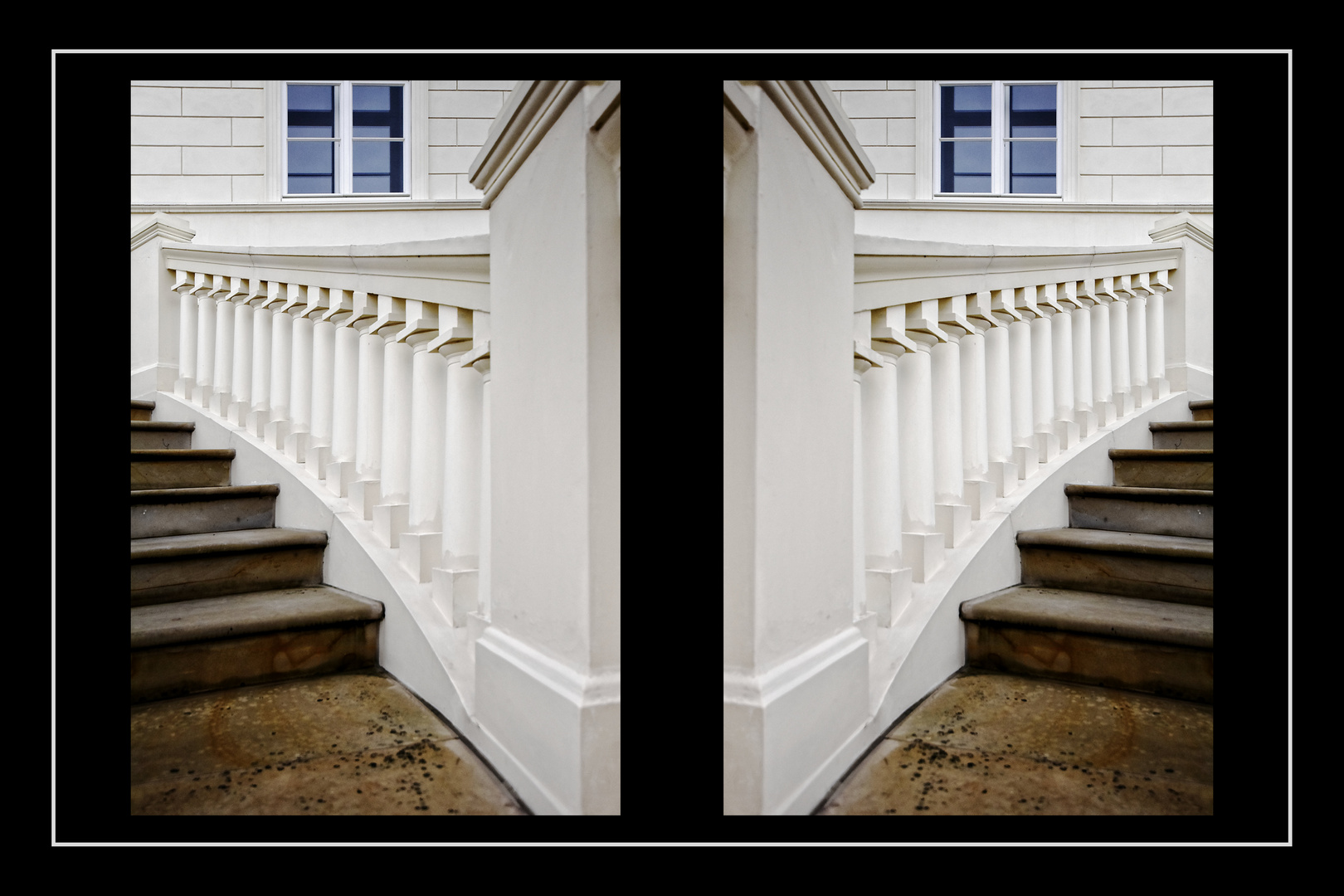 Impressionen vom Schloss Herrenhausen - Die Treppe von unten