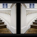 Impressionen vom Schloss Herrenhausen - Die Treppe von unten