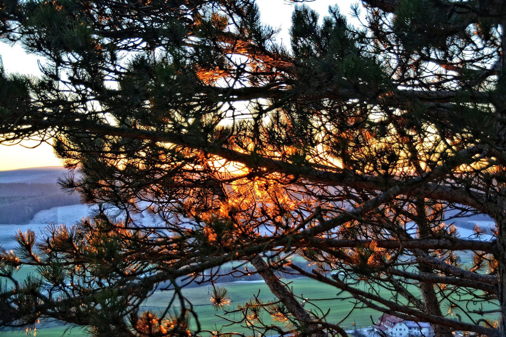 Impressionen von den Dieteröder Klippen - Untergehende Sonne