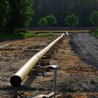 Impressionen von der Baustelle einer Gaspipeline