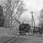 Impressionen von der Fichtelbergbahn in schwarz-weiß 1