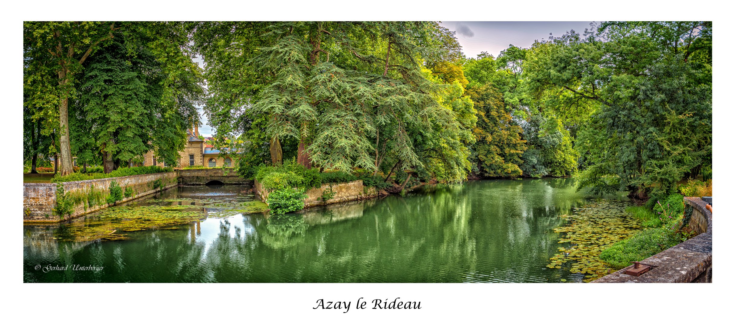 Impressionen von der Parklandschaft des Wasserschlosses Azay le Rideau