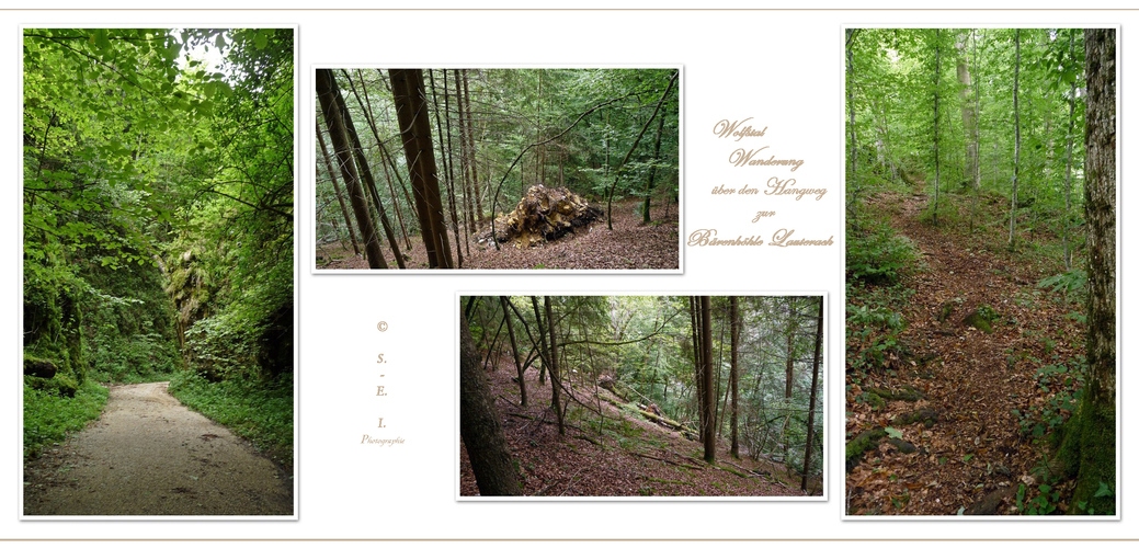 " Impressionen Wanderung Bärenhöhle bei Lauterach "