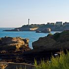 Impressions de Biarritz 36 -- Les rochers, la Pointe St Martin et le phare