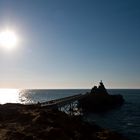 Impressions de Biarritz 41 -- Contre-jour sur le Rocher de la Vierge