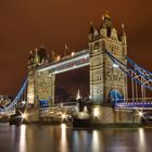 Impressive Tower Bridge at night