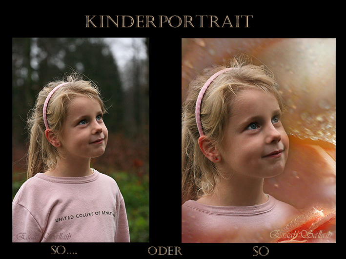 Improvisiertes Kinderportrait