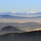 In 4 Tagen ist Jahresjubiläum dieser Sicht über 120 km  zum Riesengebirge...