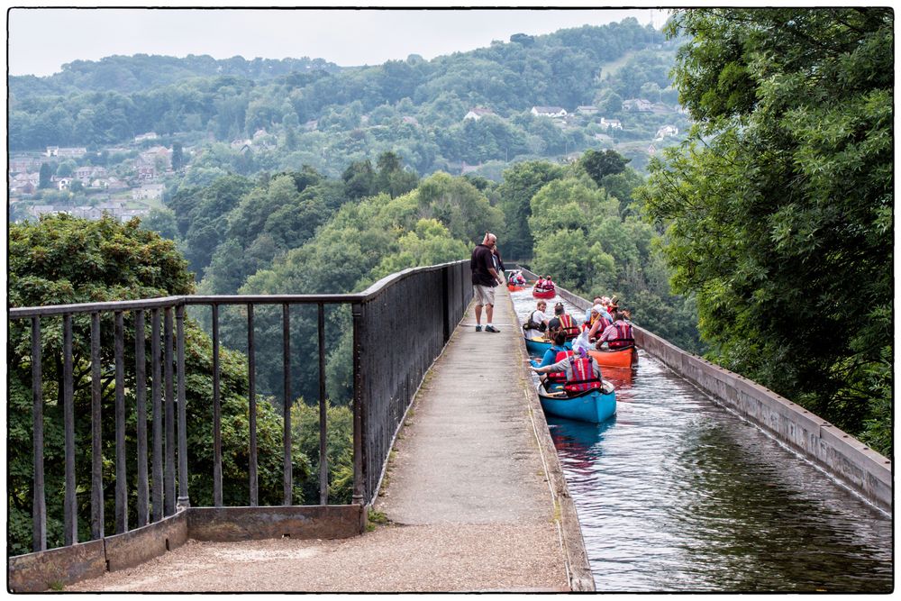 In 40m Höhe - das Pontcysyllte-Aquädukt