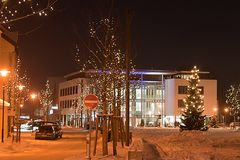 In a cold winters night - Illertissen Marktplatz