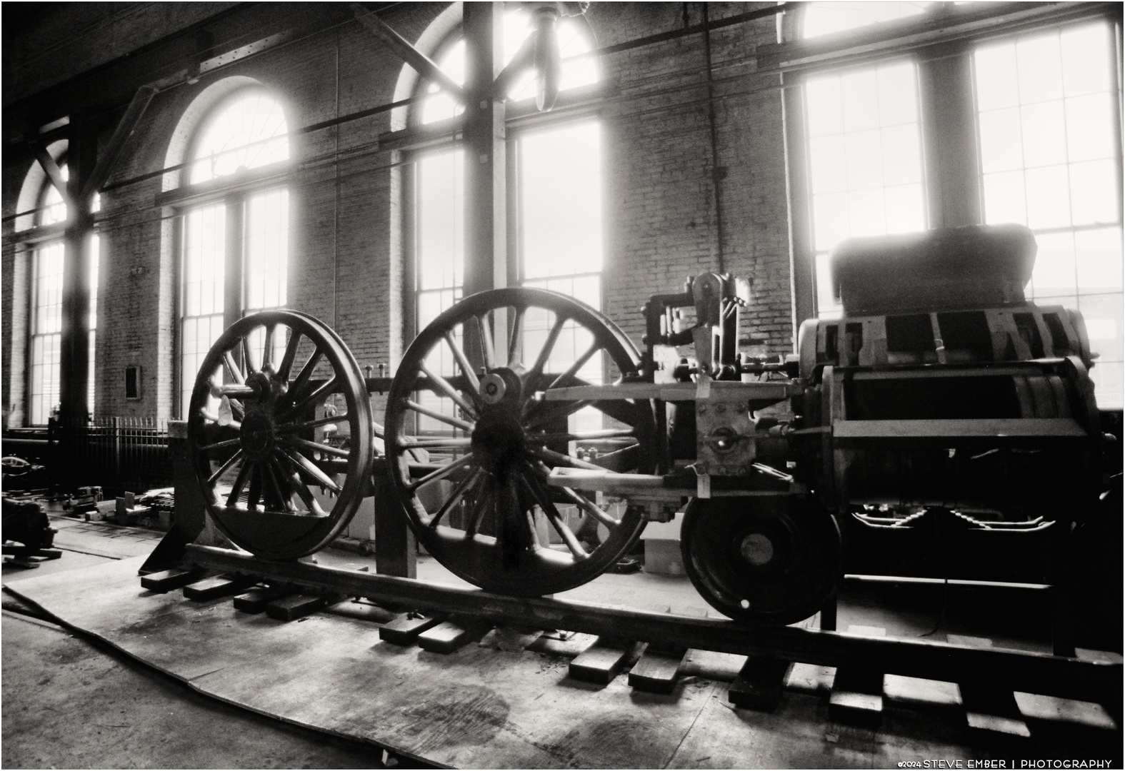 In a Steam Locomotive Shop