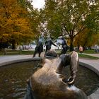 In Aachen, der Geldbrunnen am Elisengarten